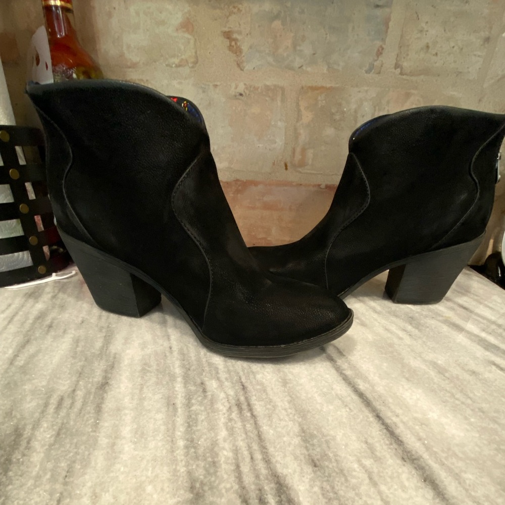 Black Blowfish Booties - size 10.   Very good used condition